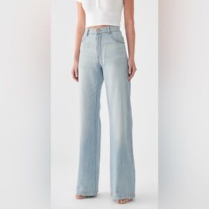 HEPBURN HIGH RISE WIDE LEG JEAN FLEET, Size 27, New Without Tags